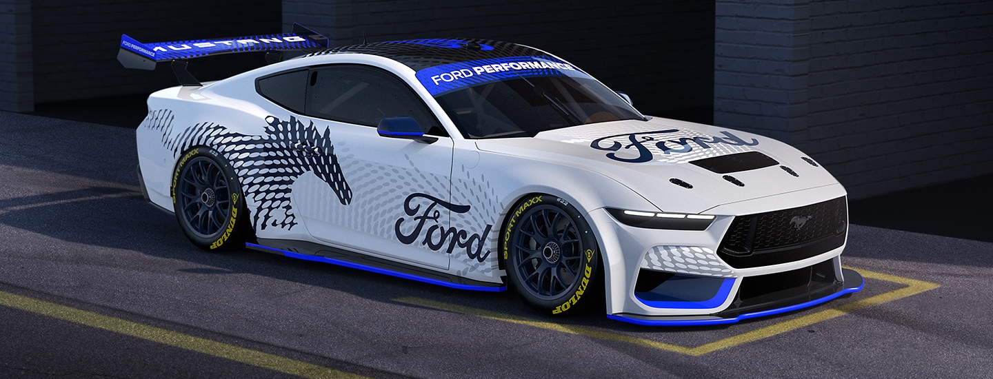 Mustang Racecar Side View