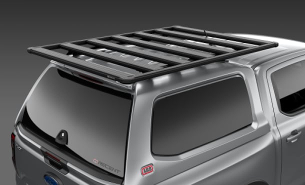 Ford Ranger ARB canopy on roof with load secured