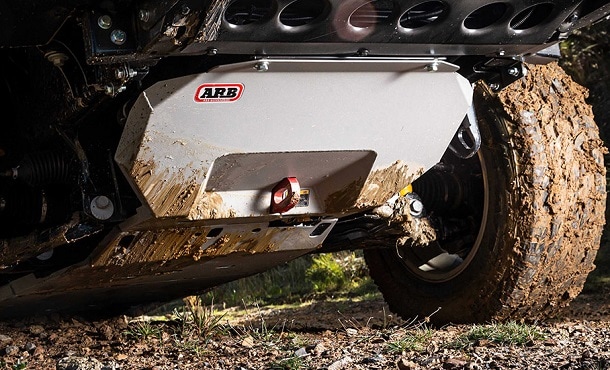 ARB under vehicle protection on Ford vehicle close up