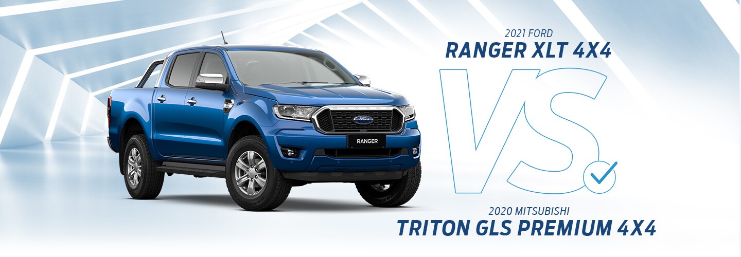 Compare 2021 Ranger XLT VS 2020 Triton GLS | Ford Australia