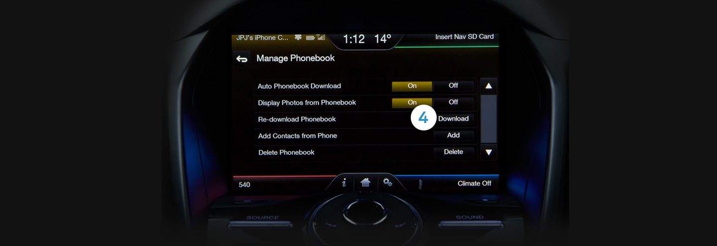 Touch Download to re-download your Phonebook